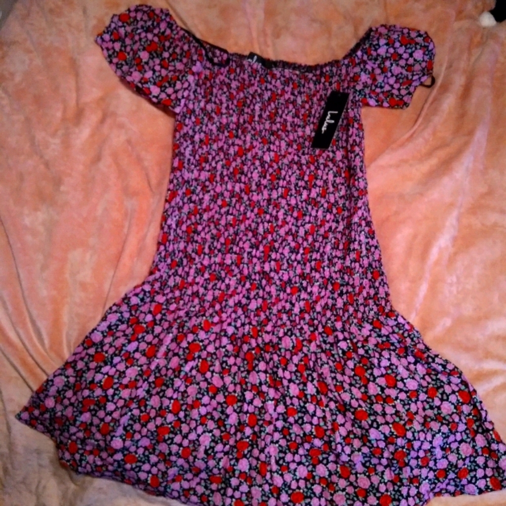 Flower pattern lulus dress